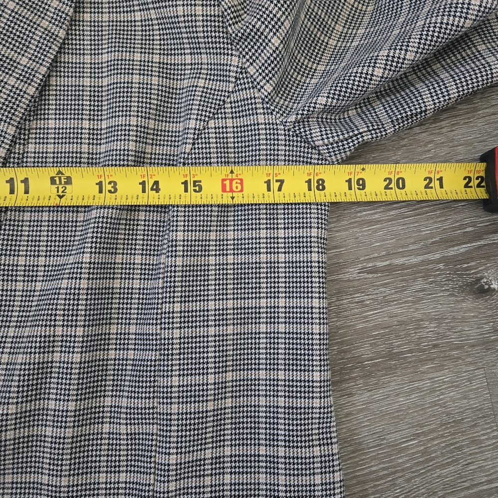 Plaid Long Blazer Jacket size XS - Picture 14 of 15